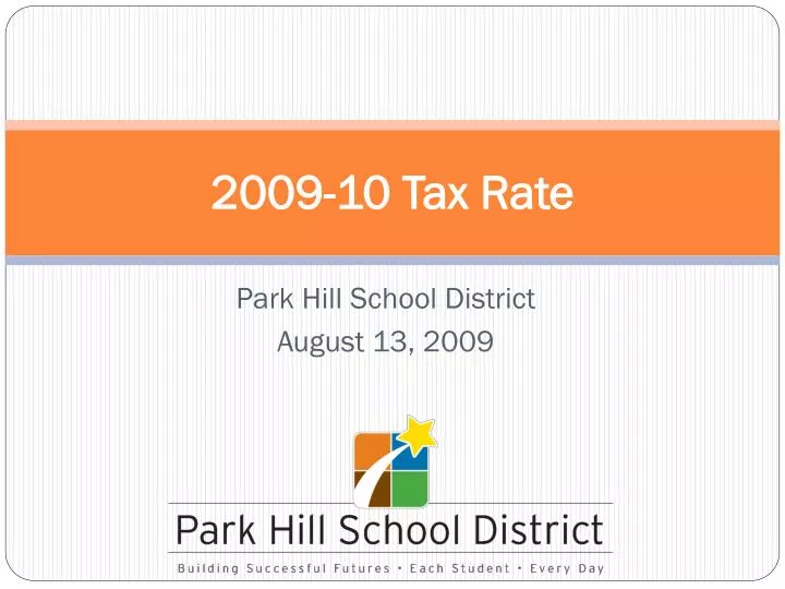 2009 10 tax rate