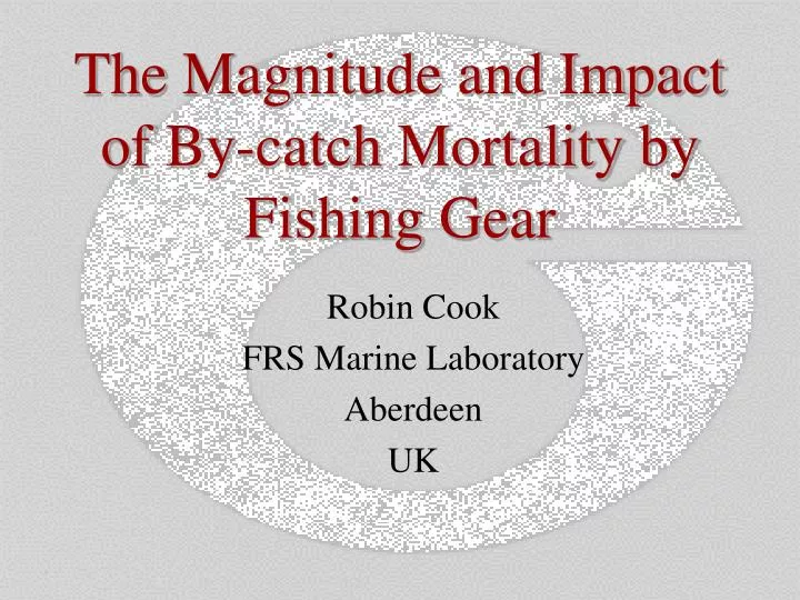 the magnitude and impact of by catch mortality by fishing gear