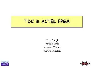 TDC in ACTEL FPGA