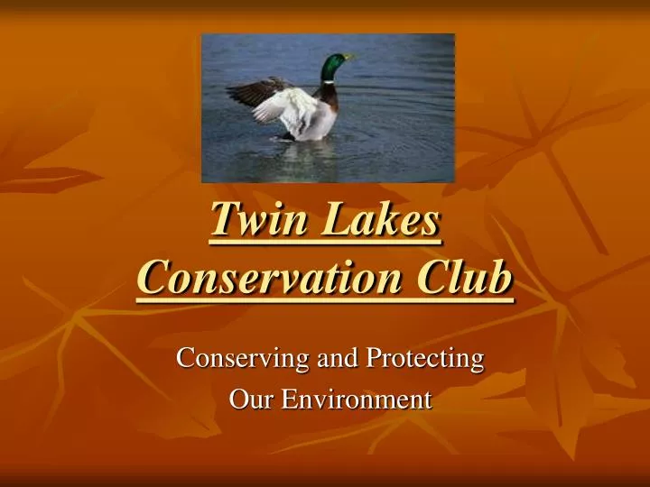 twin lakes conservation club