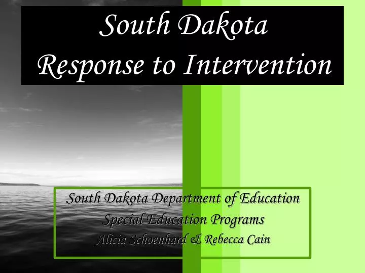 south dakota response to intervention