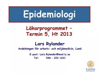 l karprogrammet termin 5 ht 2013