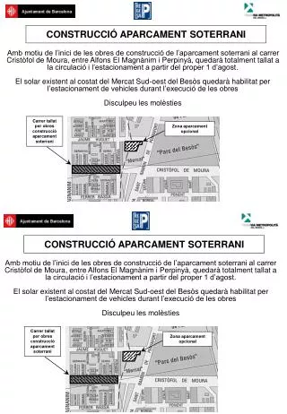 construcci aparcament soterrani