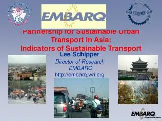 Partnership for Sustainable Urban Transport in Asia: Indicators of Sustainable Transport