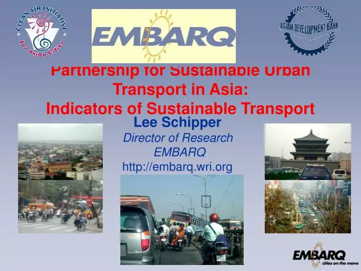 partnership for sustainable urban transport in asia indicators of sustainable transport