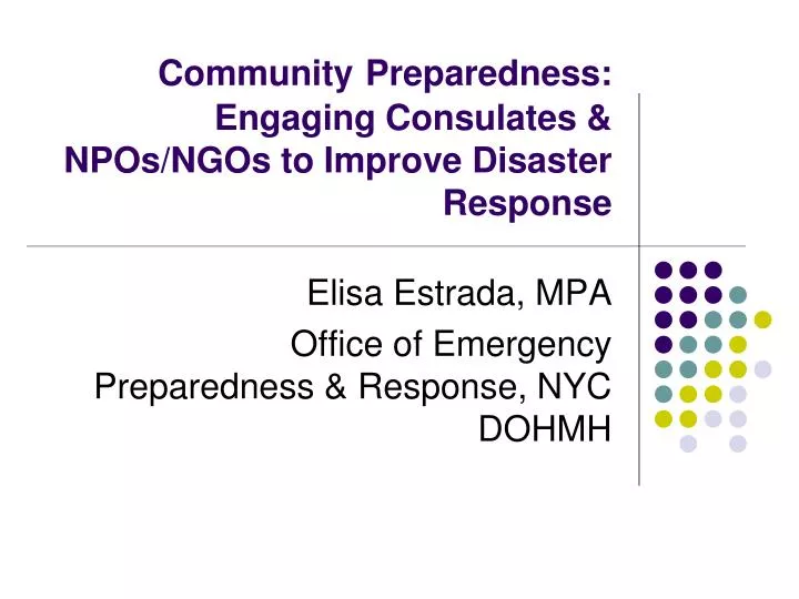 community preparedness engaging consulates npos ngos to improve disaster response