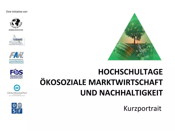 hochschultage kosoziale marktwirtschaft und nachhaltigkeit