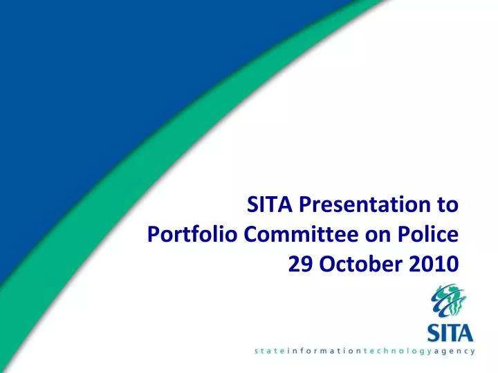 sita presentation to portfolio committee on police 29 october 2010