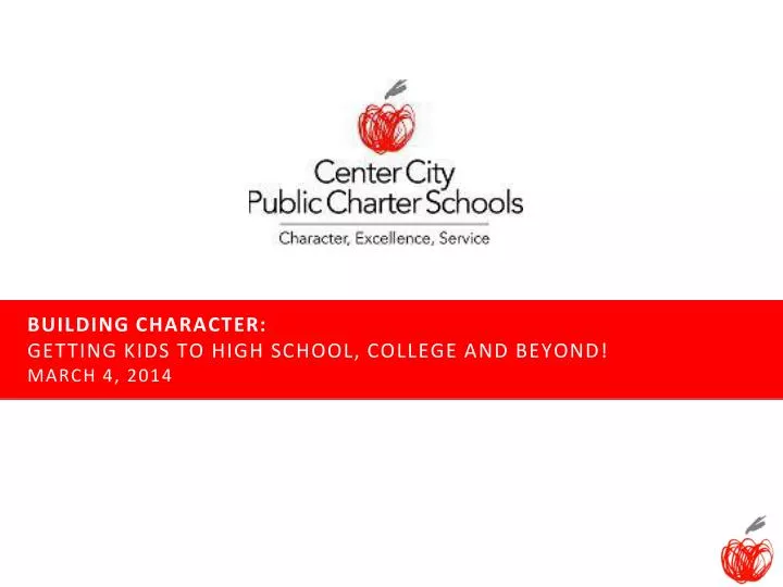 building character getting kids to high school college and beyond march 4 2014