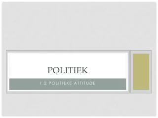 politiek