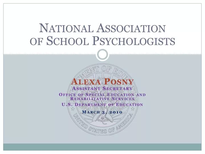 national association of school psychologists