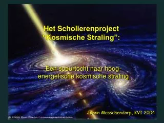 het scholierenproject kosmische straling