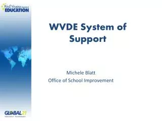 WVDE System of Support