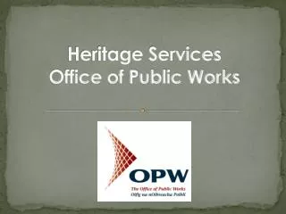 Heritage Services Office of Public Works