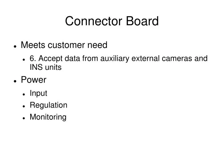 connector board