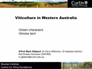 Viticulture in Western Australia