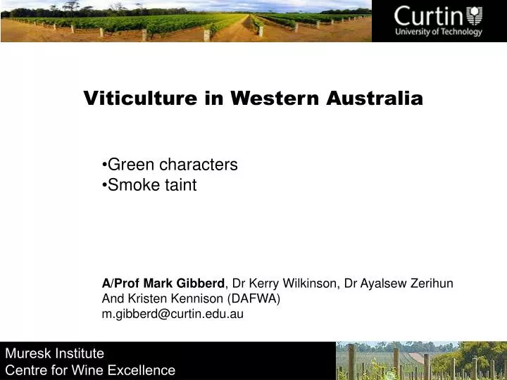 viticulture in western australia
