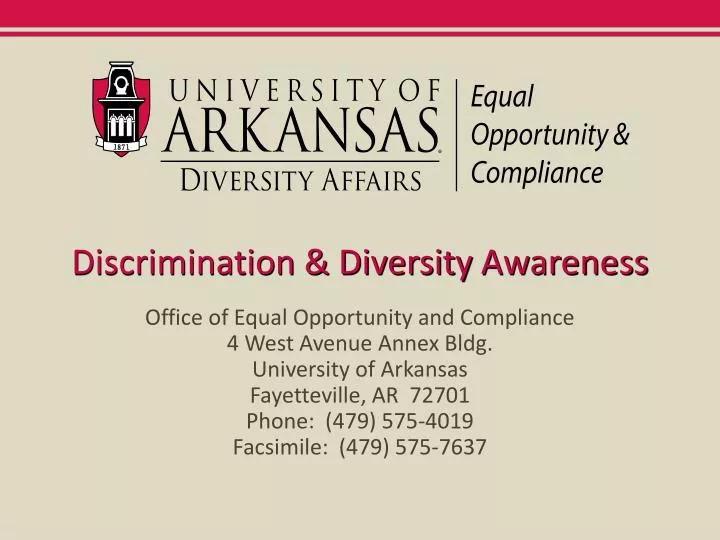 discrimination diversity awareness
