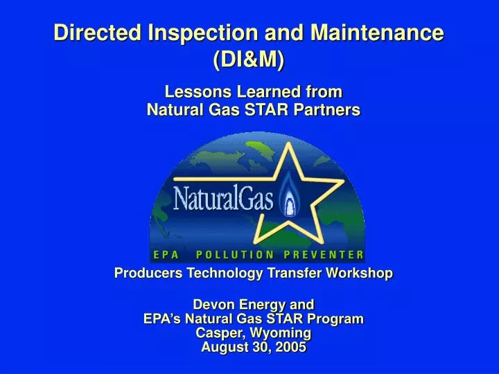 directed inspection and maintenance di m