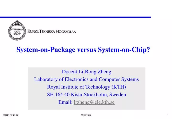 system on package versus system on chip