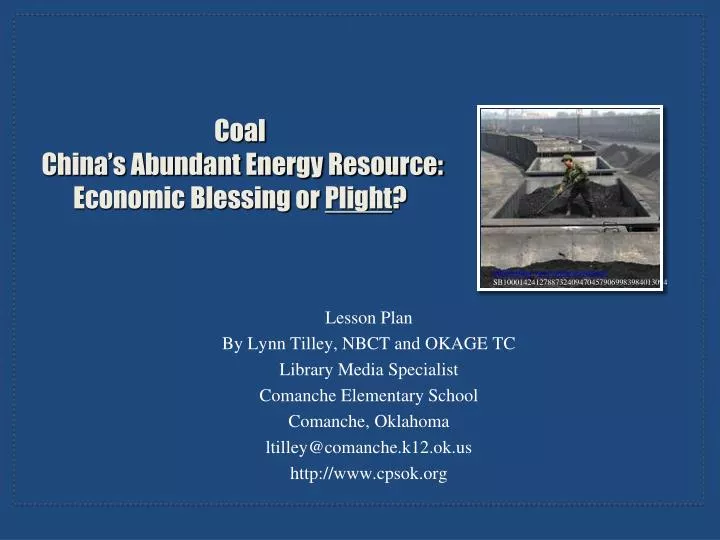 coal china s abundant energy resource economic blessing or plight