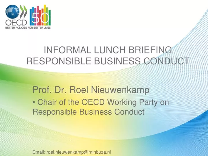 informal lunch briefing responsible business conduct