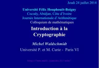 introduction la cryptographie