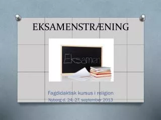 eksamenstr ning