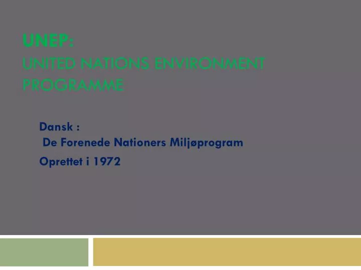 unep united nations environment programme