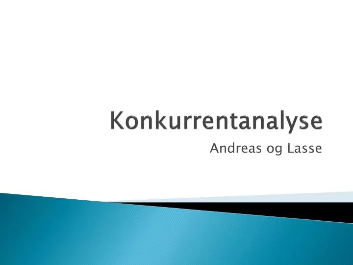 konkurrentanalyse