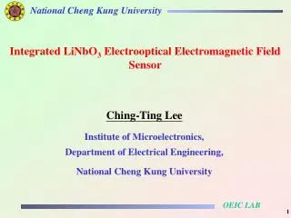 Ching-Ting Lee Institute of Microelectronics, Department of Electrical Engineering,