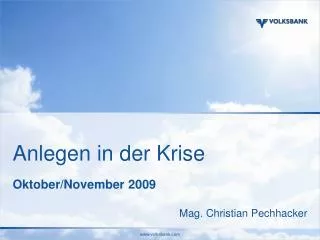 anlegen in der krise