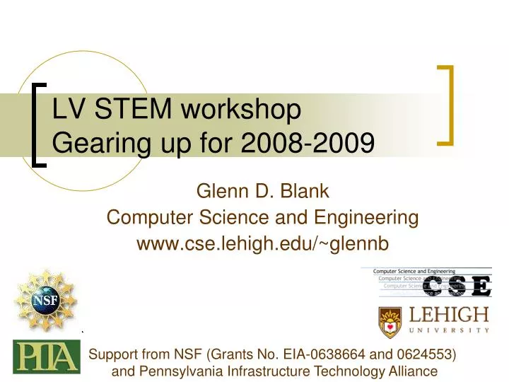 lv stem workshop gearing up for 2008 2009