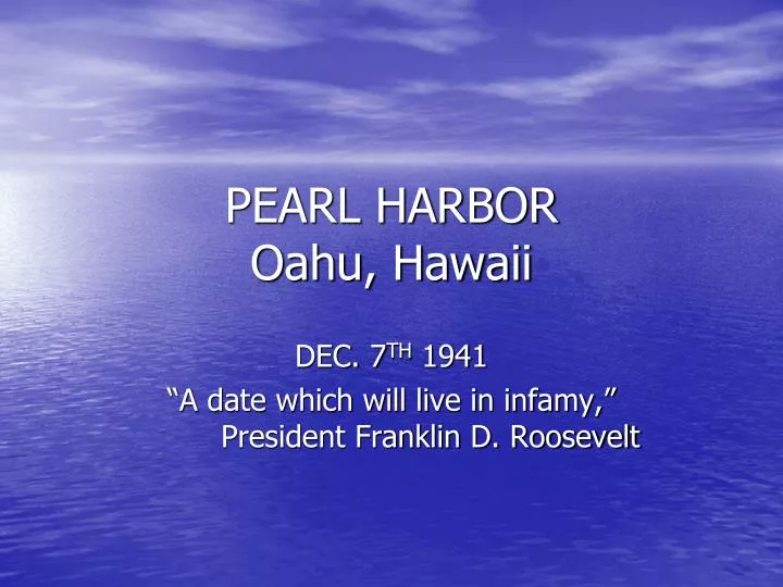 pearl harbor oahu hawaii