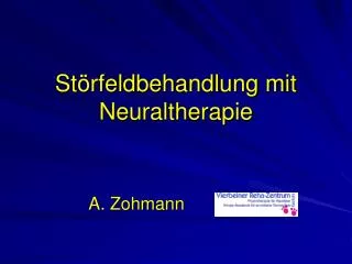 st rfeldbehandlung mit neuraltherapie
