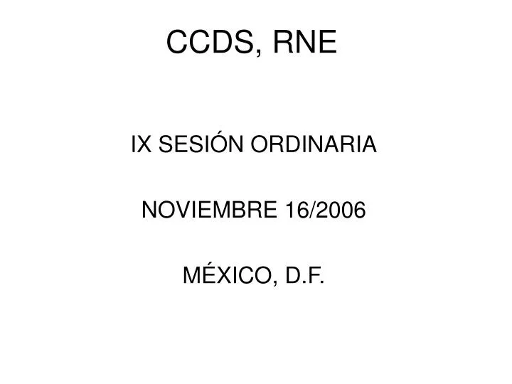 ccds rne