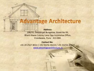 Advantage Architecture Interior Designer - decorator Pune