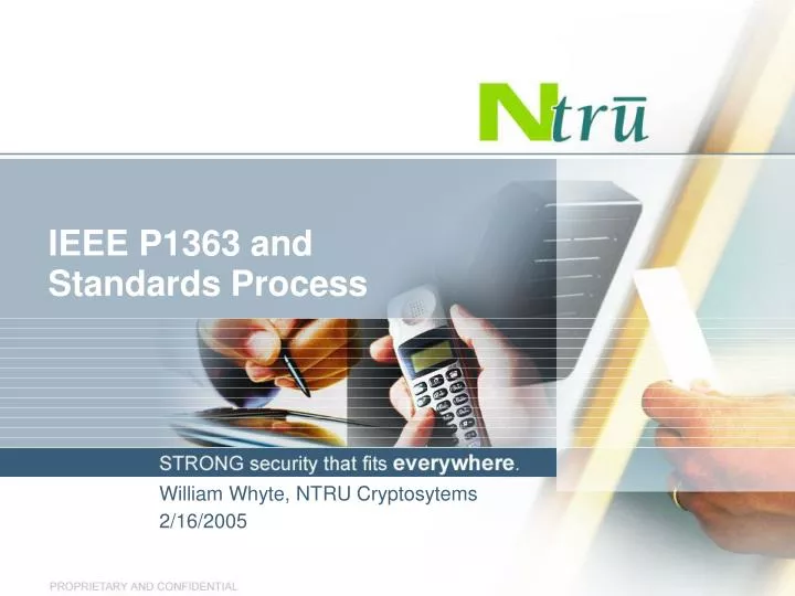 ieee p1363 and standards process