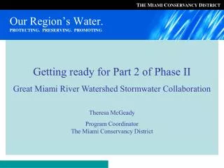 our region s water protecting preserving promoting