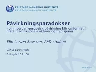 p virkningsparadokser