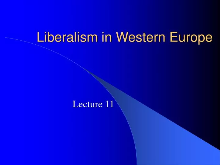liberalism in western europe