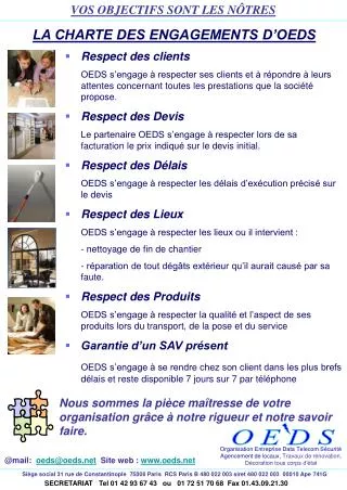 vos objectifs sont les n tres
