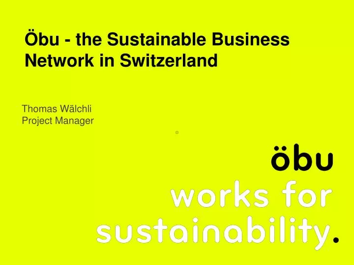 bu the sustainable business network in switzerland