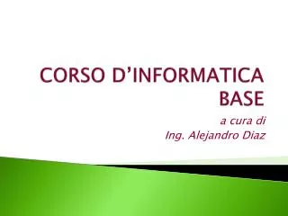 corso d informatica base
