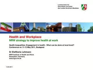Health and Workplace NRW strategy to improve health at work