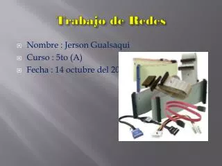trabajo de redes