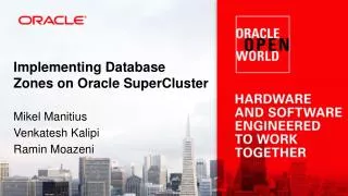 Implementing Database Zones on Oracle SuperCluster