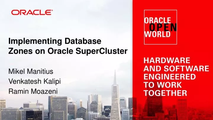 implementing database zones on oracle supercluster