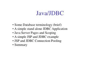 Java/JDBC