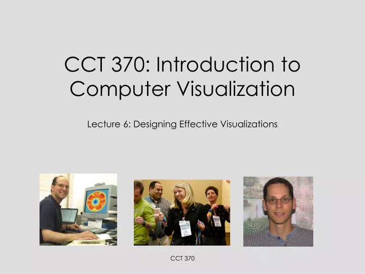 cct 370 introduction to computer visualization